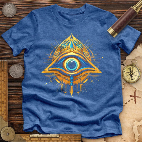 Protected By Horus High Quality Tee Heather True Royal / S