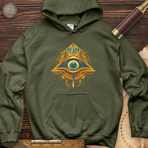 Protected By Horus Hoodie Military Green / S