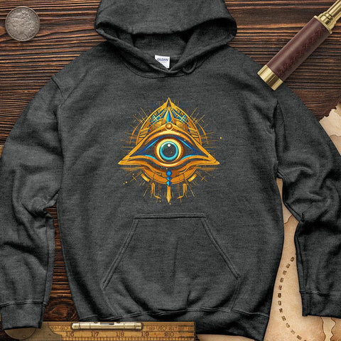 Protected By Horus Hoodie Dark Heather / S