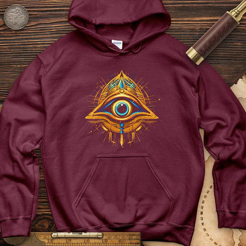 Protected By Horus Hoodie Maroon / S