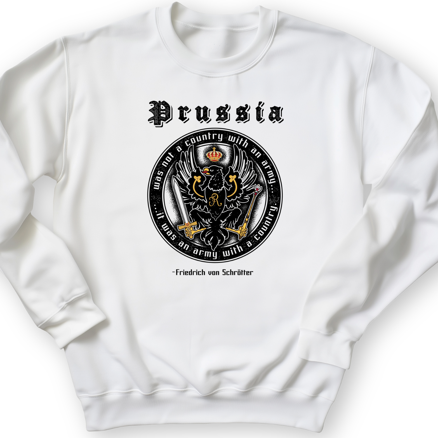 Prussia Crewneck White / S