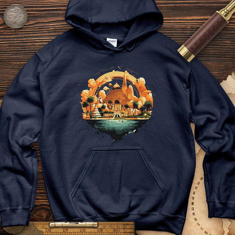 Pyramid Giza in Egypt Hoodie Navy / S