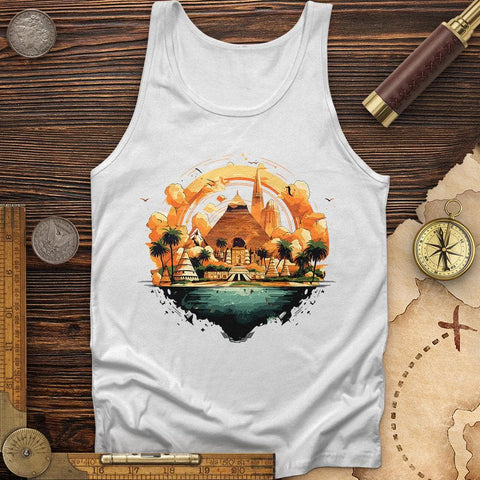 Pyramid Giza in Egypt Tank White / XS