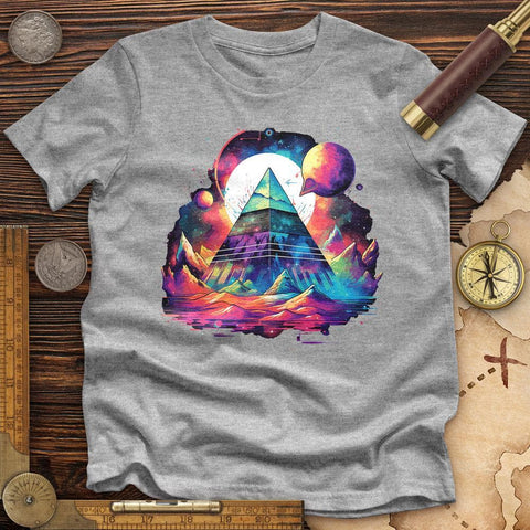 Pyramid in Space High Quality Tee Athletic Heather / S