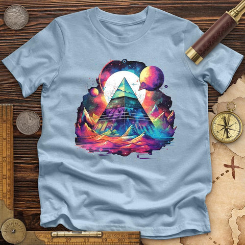 Pyramid in Space High Quality Tee Light Blue / S