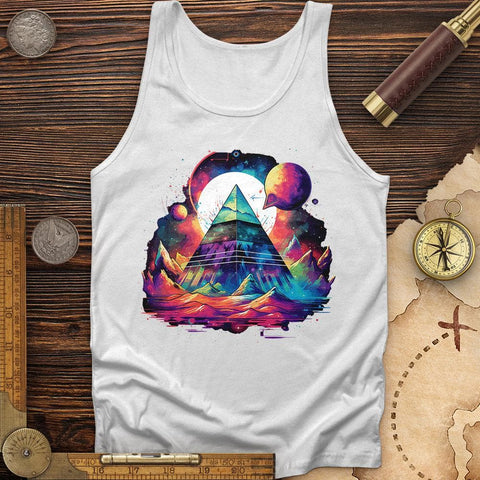 Pyramid in Space Tank White / XS