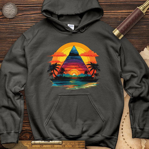 Pyramid Palm Tree Hoodie Charcoal / S