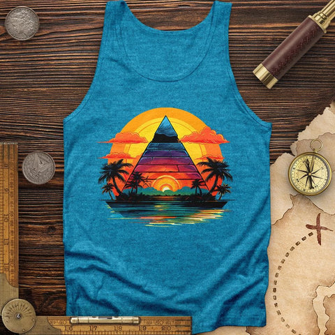 Pyramid Palm Tree Tank Aqua TriBlend / XS