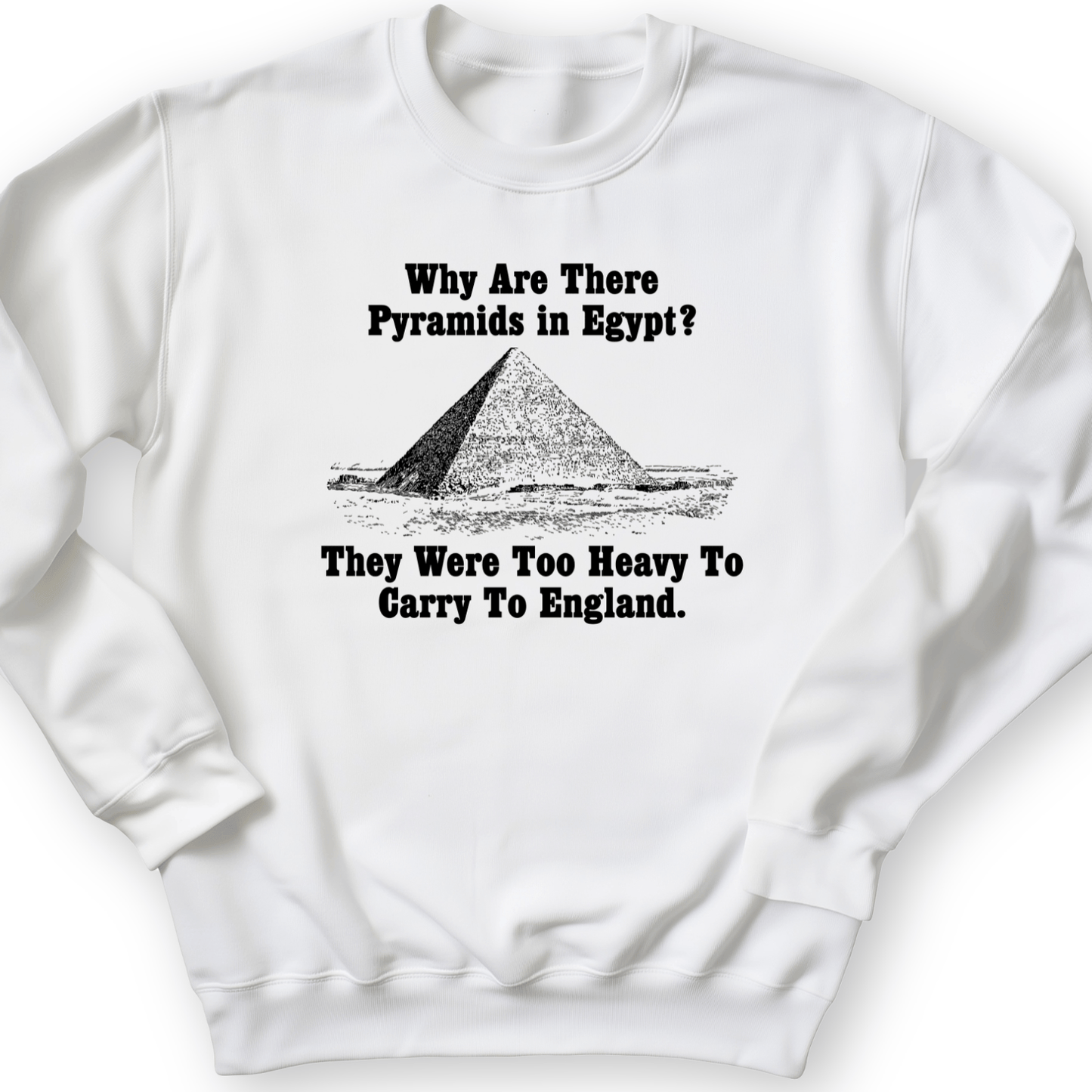 Pyramids In Egypt Crewneck White / S