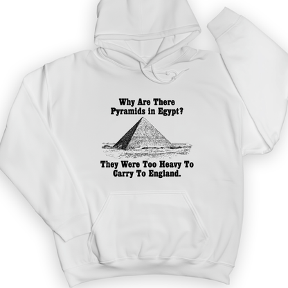 Pyramids In Egypt Hoodie White / S