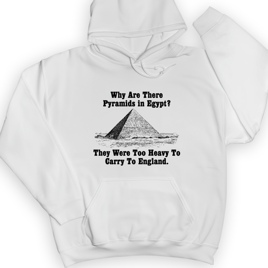 Pyramids In Egypt Hoodie White / S