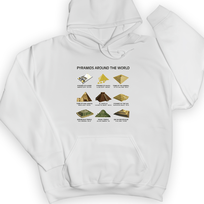 Pyramids Of The World Hoodie White / S