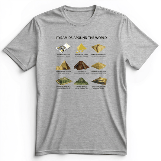 Pyramids Of The World Premium Tee Athletic Heather / S