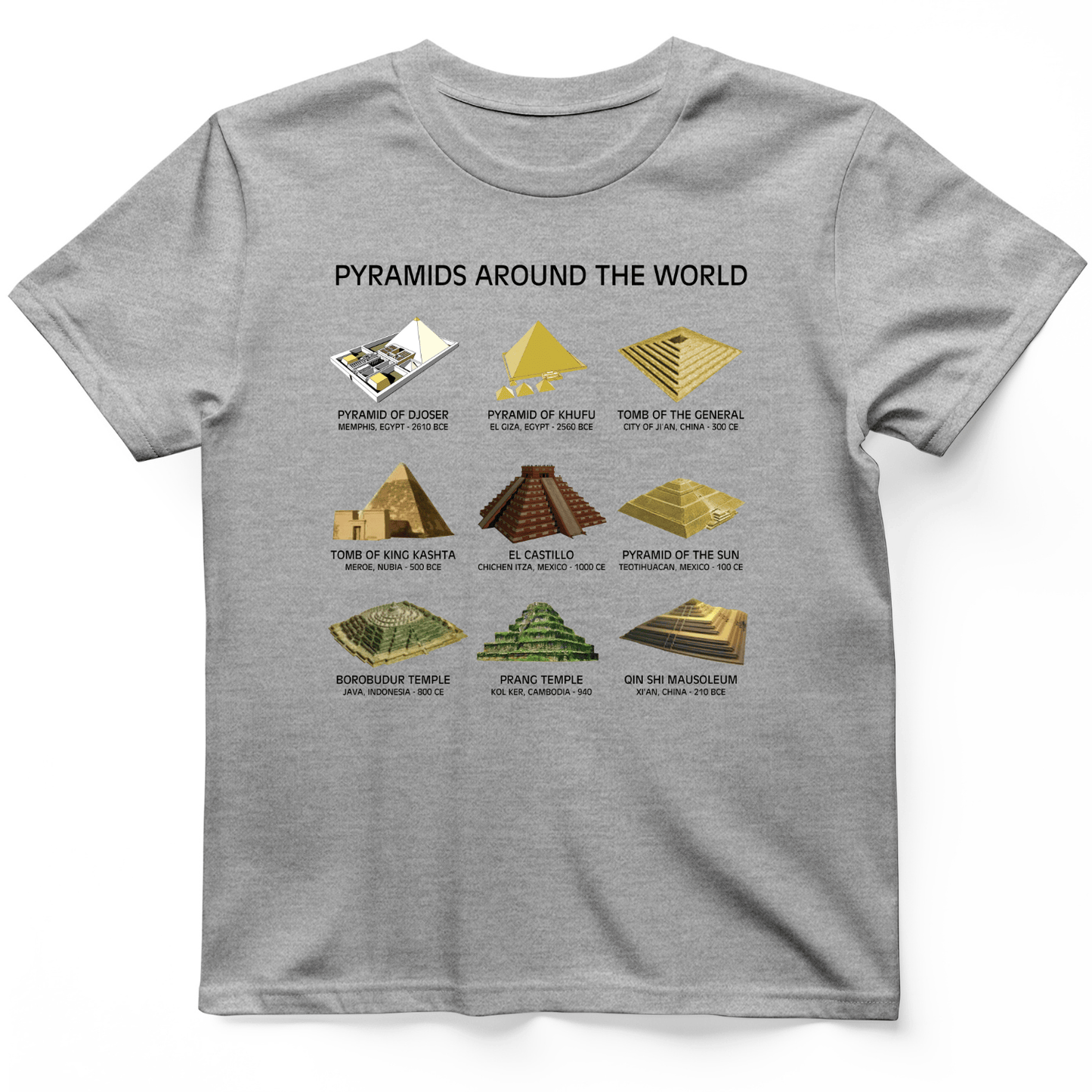 Pyramids of The World T-Shirt Sport Grey / S