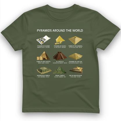 Pyramids of The World T-Shirt Military Green / S