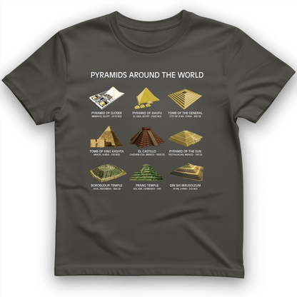 Pyramids of The World T-Shirt Charcoal / S