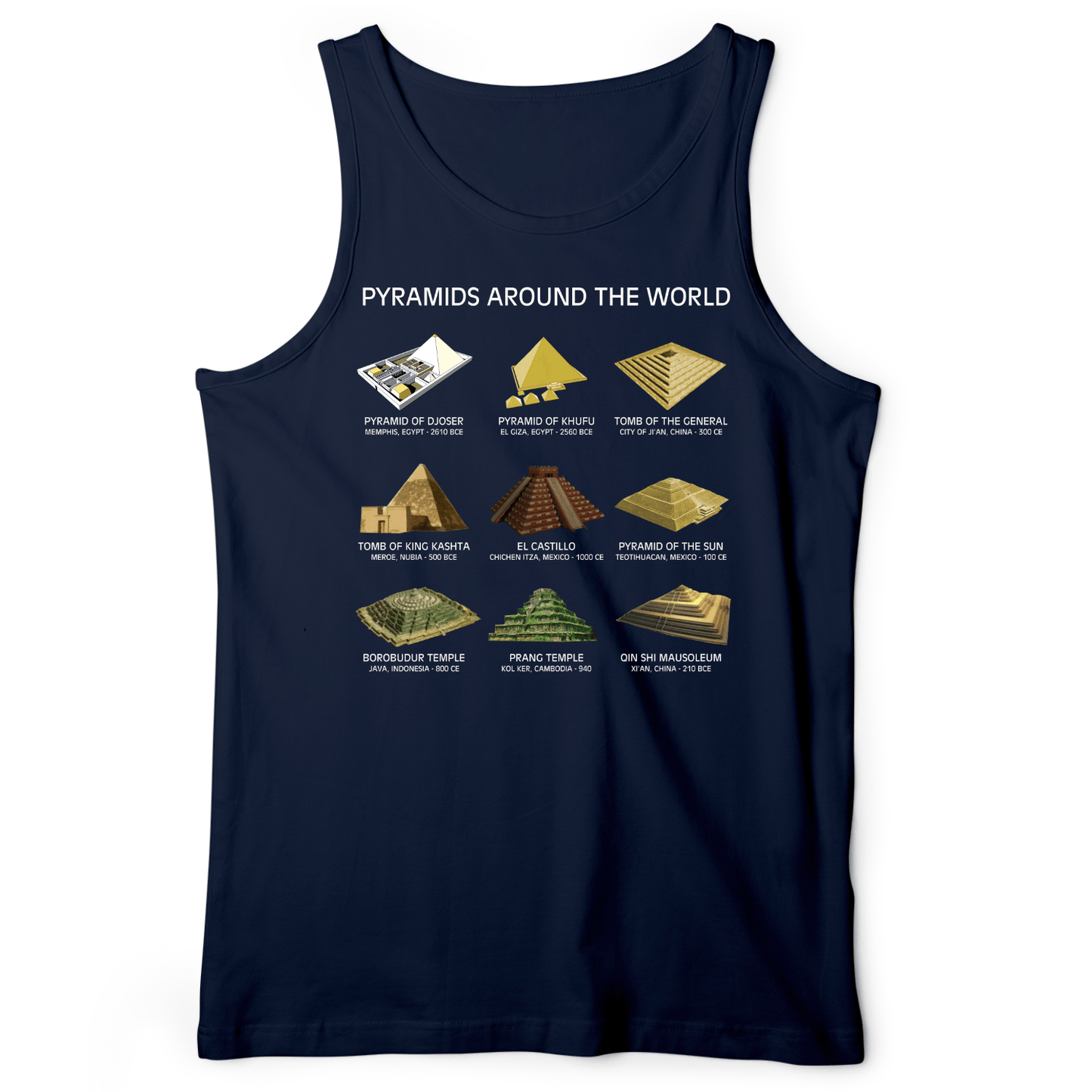 Pyramids Of The World Tank Navy / XS