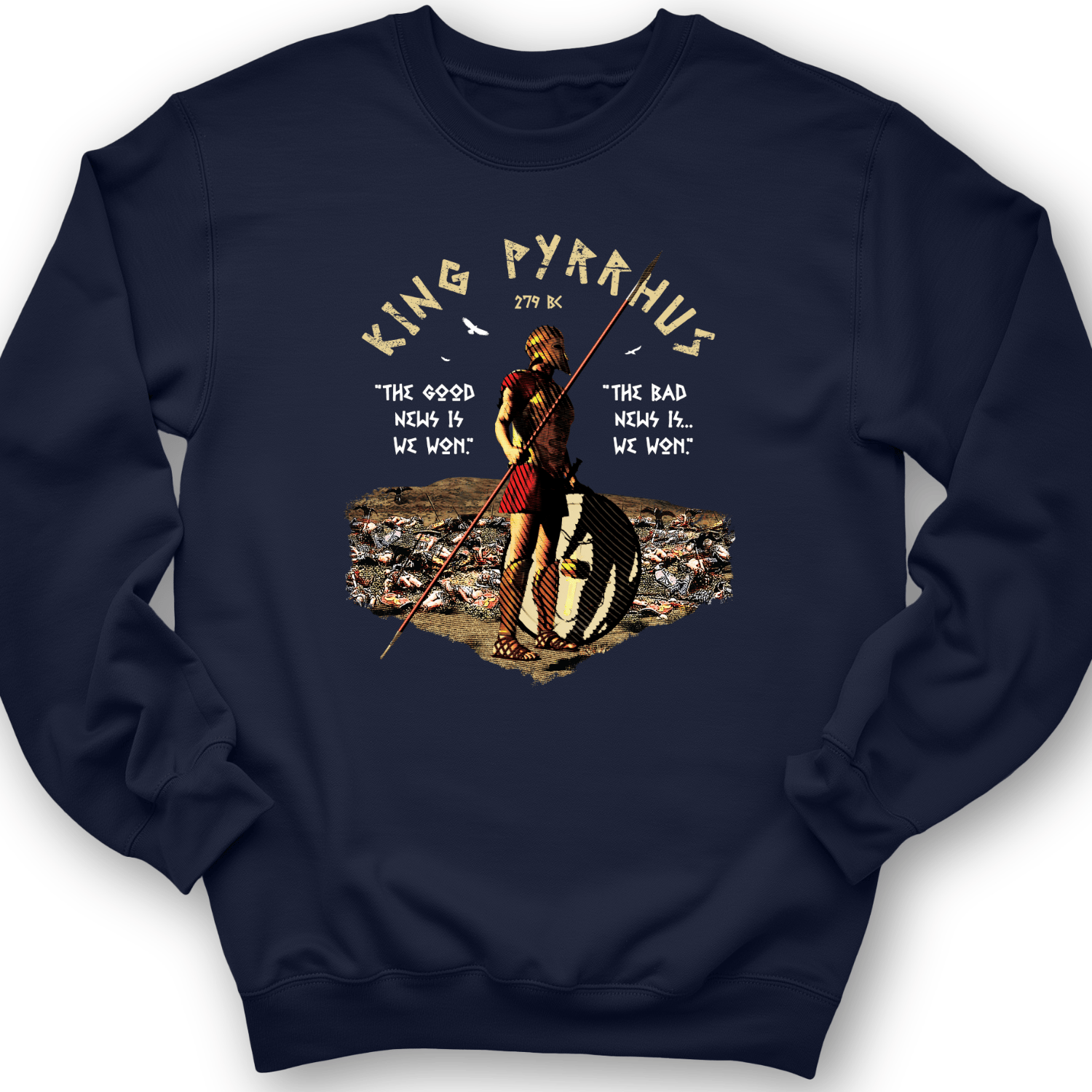 Pyrrhic Victory Crewneck Navy / S
