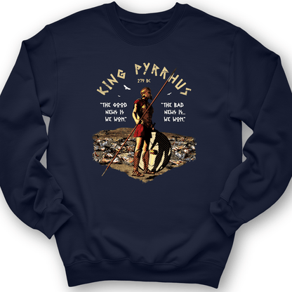 Pyrrhic Victory Crewneck Navy / S
