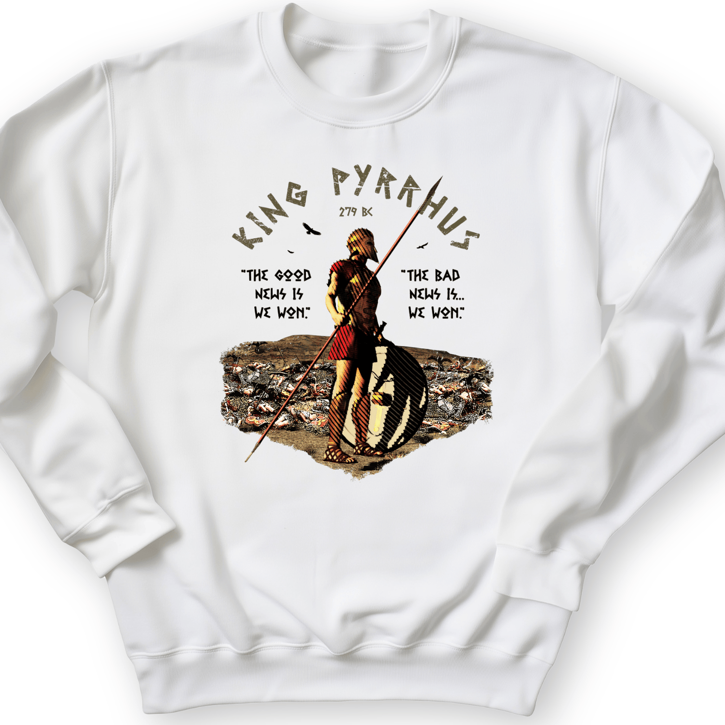 Pyrrhic Victory Crewneck White / S