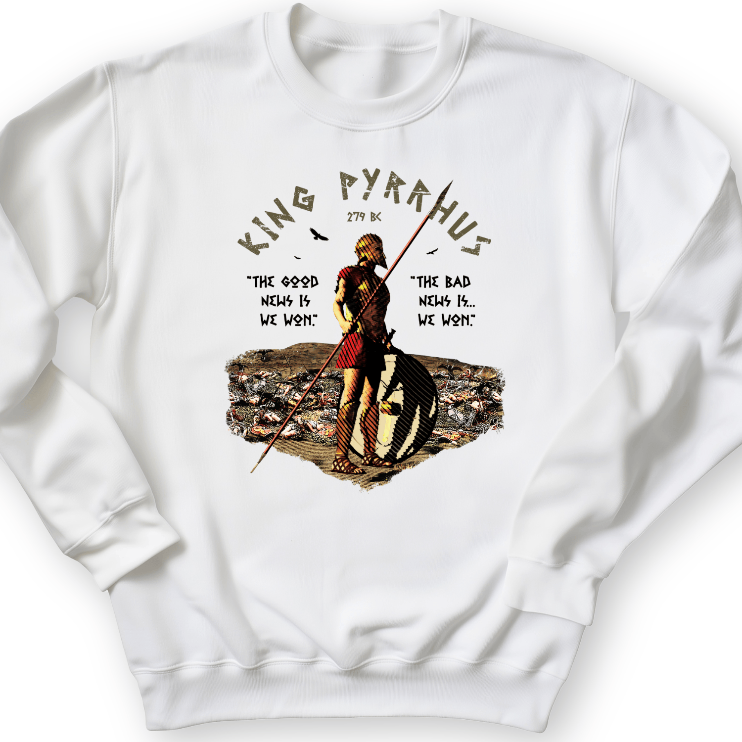 Pyrrhic Victory Crewneck White / S