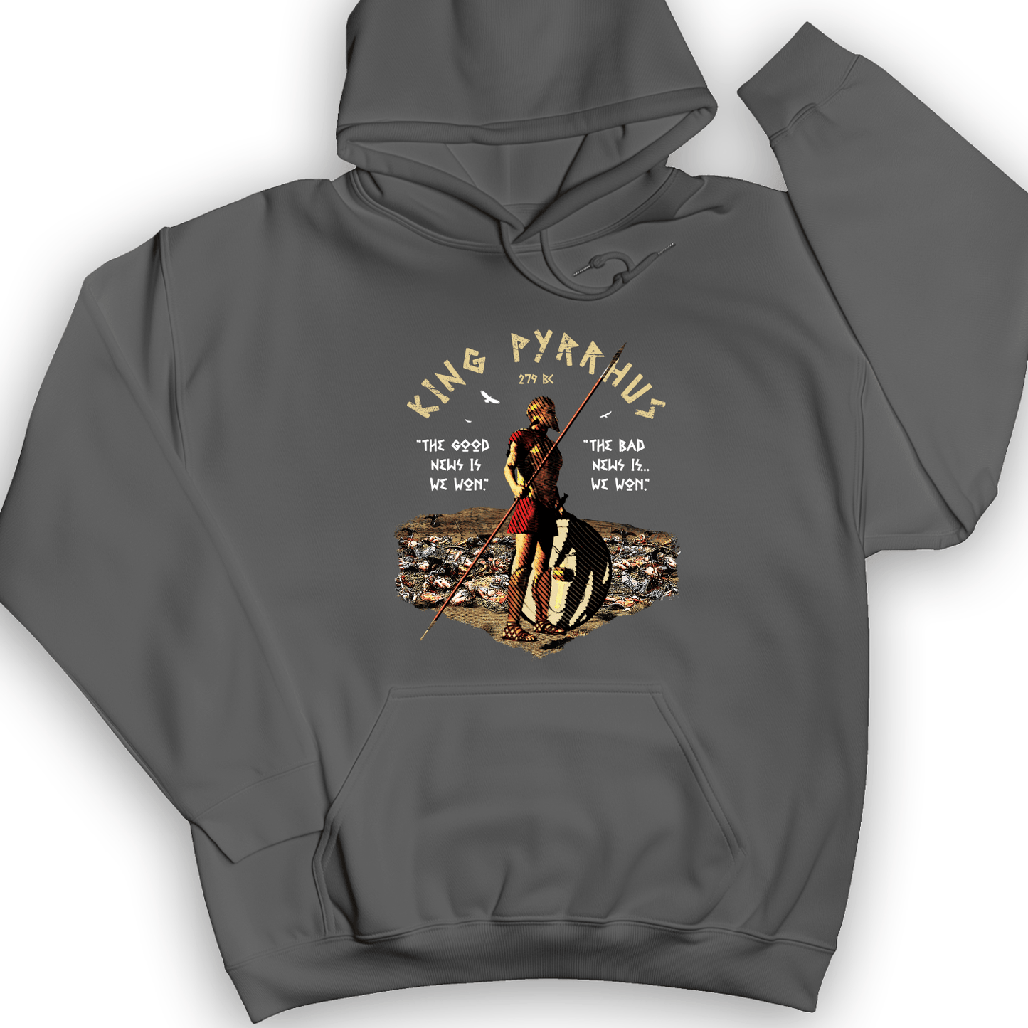 Pyrrhic Victory Hoodie Charcoal / S