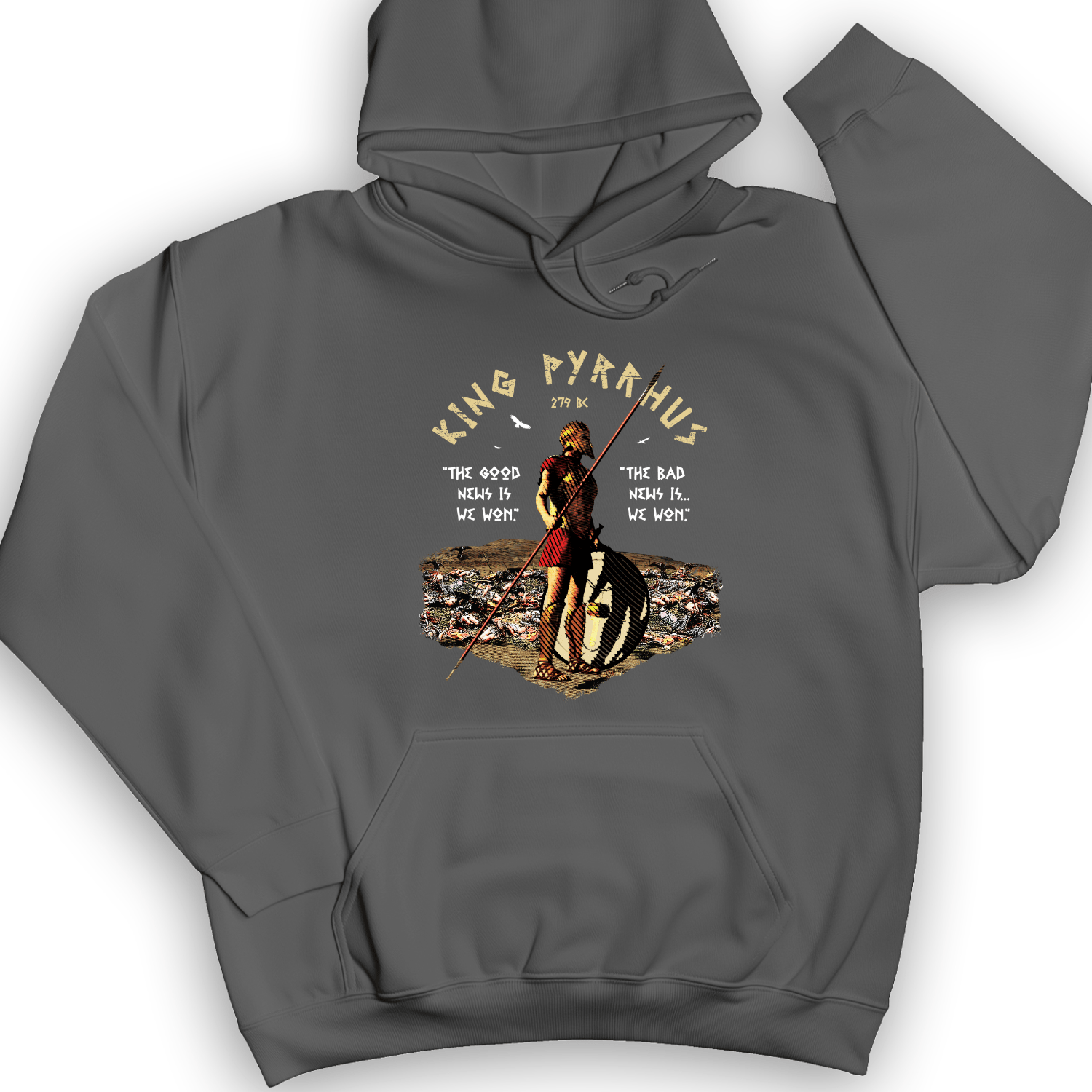 Pyrrhic Victory Hoodie Charcoal / S