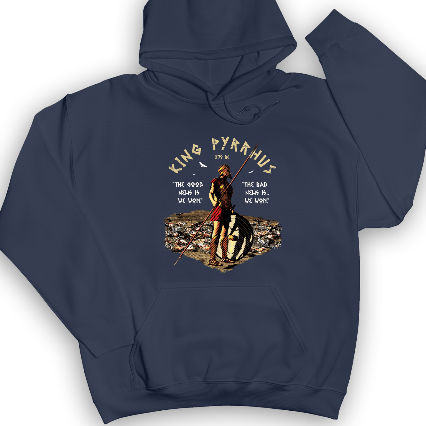 Pyrrhic Victory Hoodie Navy / S