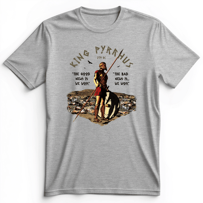 Pyrrhic Victory Premium Tee Athletic Heather / S