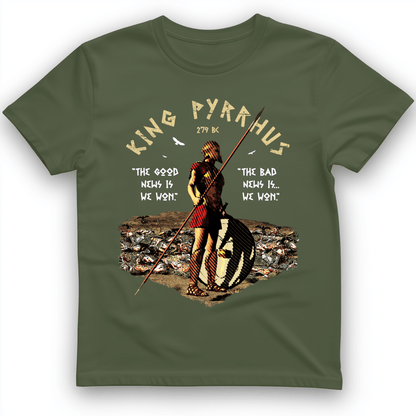 Pyrrhic Victory T-Shirt Military Green / S