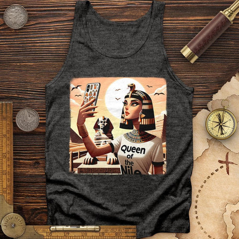 Queen Of The Nile Tank Charcoal Black TriBlend / XS