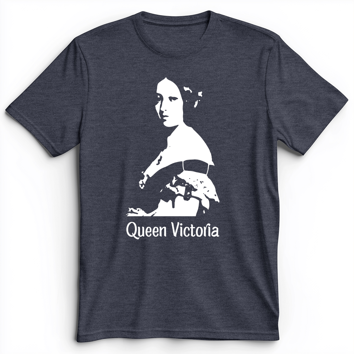 Queen Victoria Premium Tee Heather Navy / S