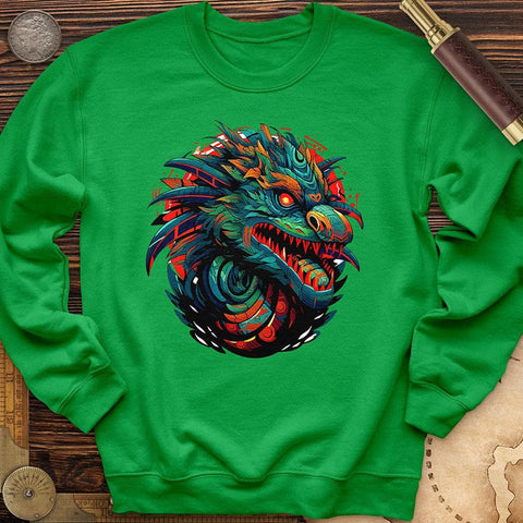 Quetzalcoatlic Crewneck Irish Green / S