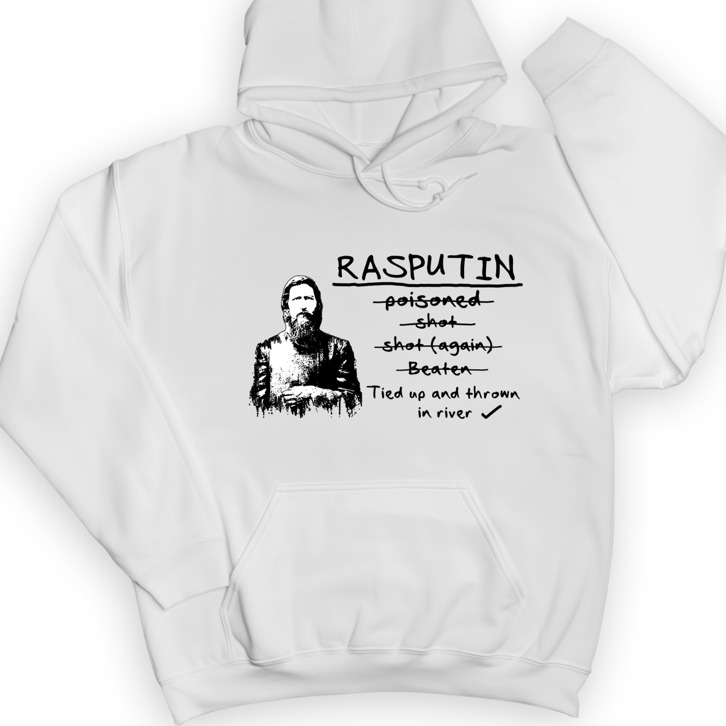 Rasputin Hoodie White / S