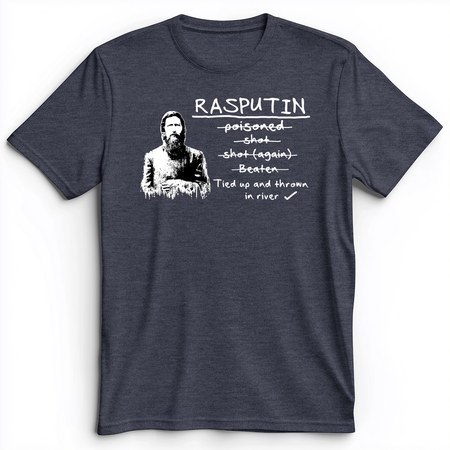 Rasputin Premium Tee Heather Navy / S