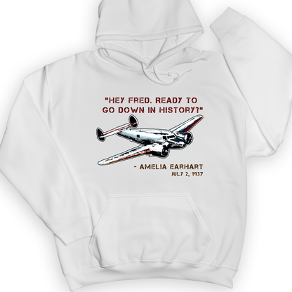 Ready To Go Down In History Hoodie White / S