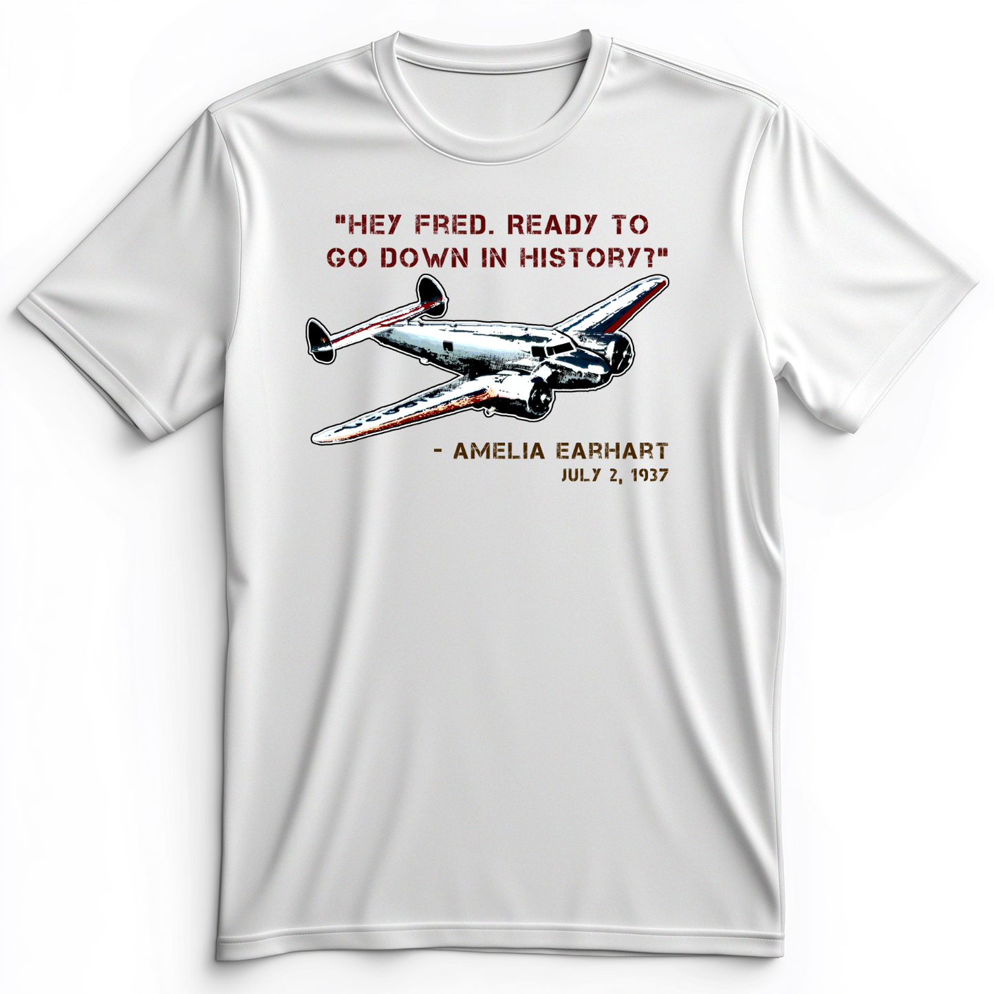 Ready To Go Down In History Premium Tee White / S