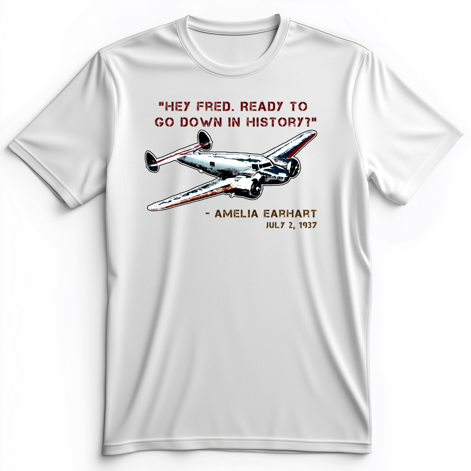 Ready To Go Down In History Premium Tee White / S