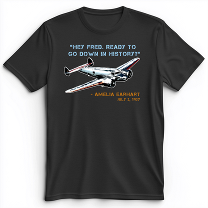 Ready To Go Down In History Premium Tee Dark Grey Heather / S