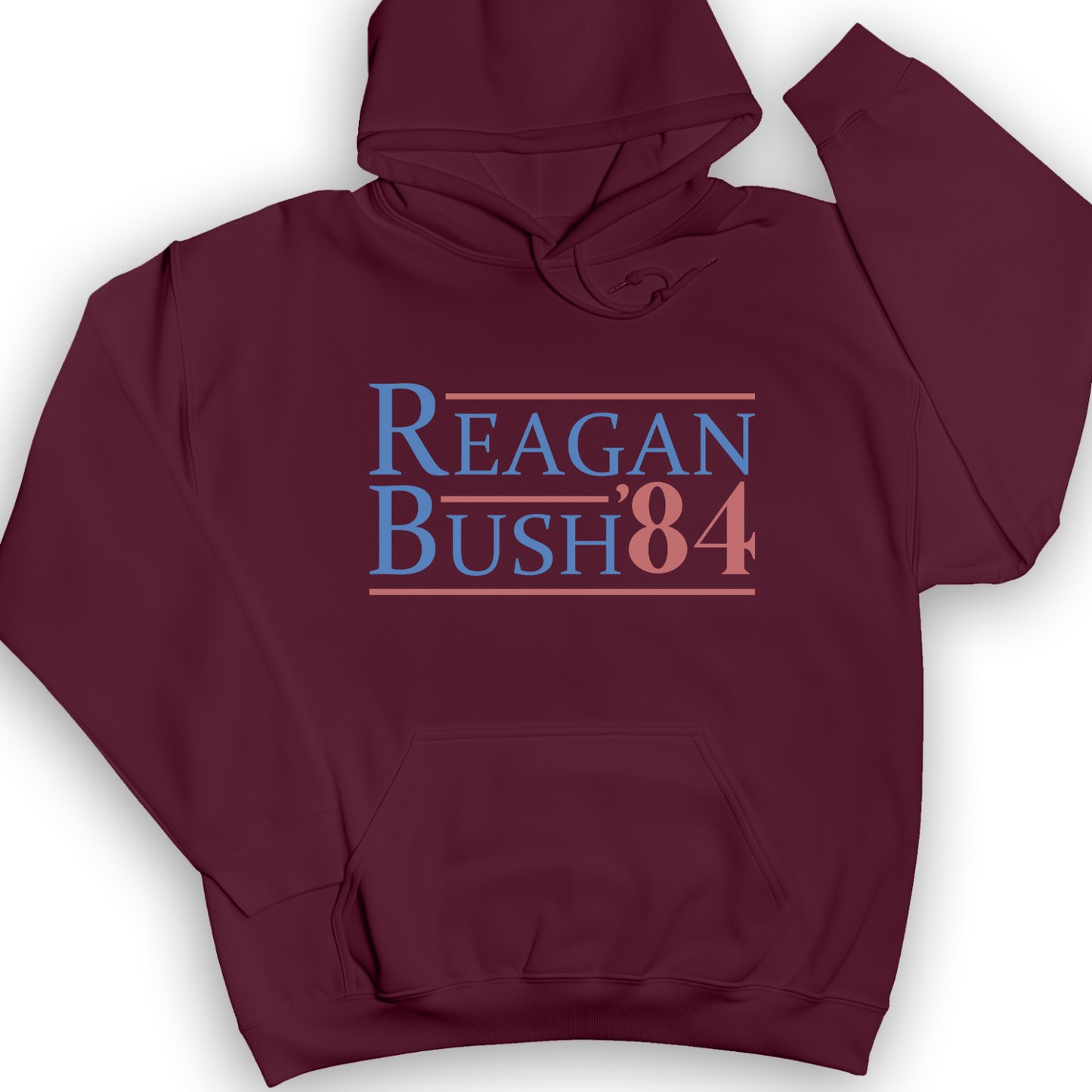 Reagan Bush Hoodie Maroon / S