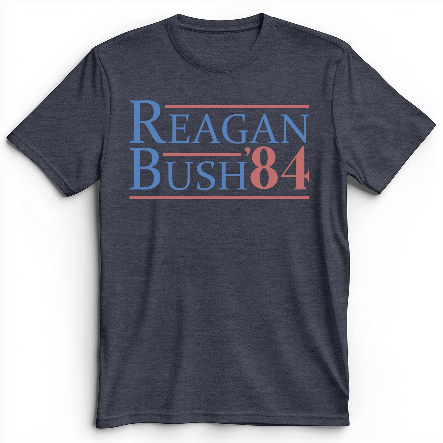 Reagan Bush Premium Tee Heather Navy / S