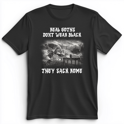 Real Goths Premium Tee Dark Grey Heather / S