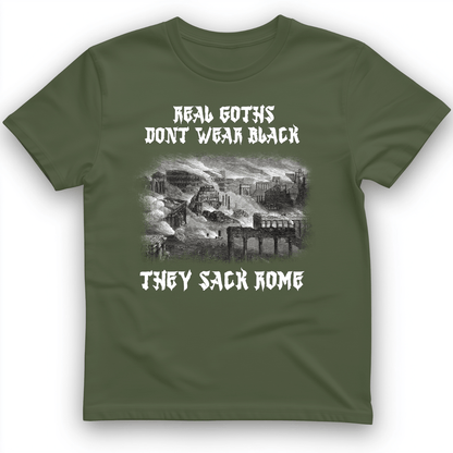 Real Goths T-Shirt Military Green / S