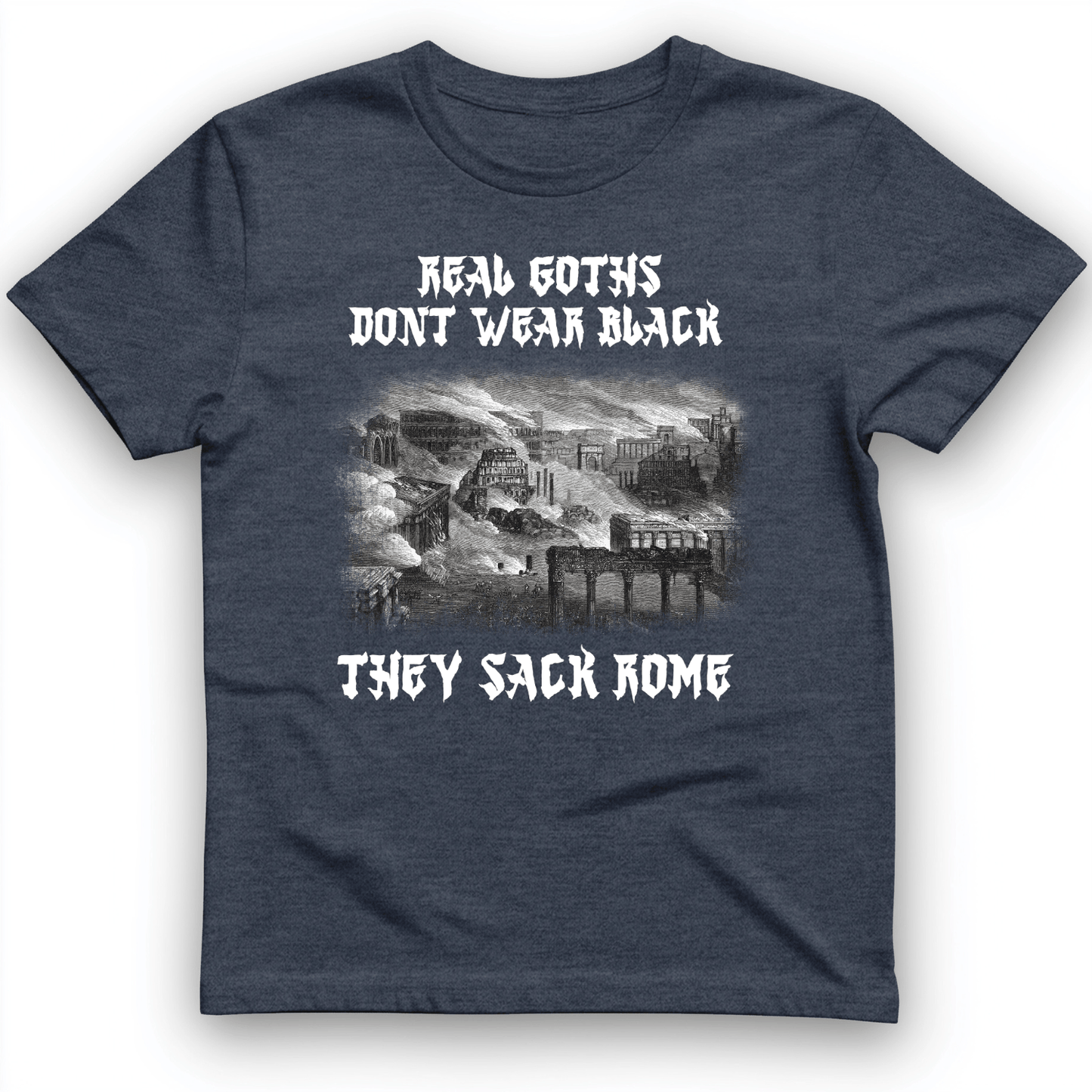Real Goths T-Shirt Heather Navy / S