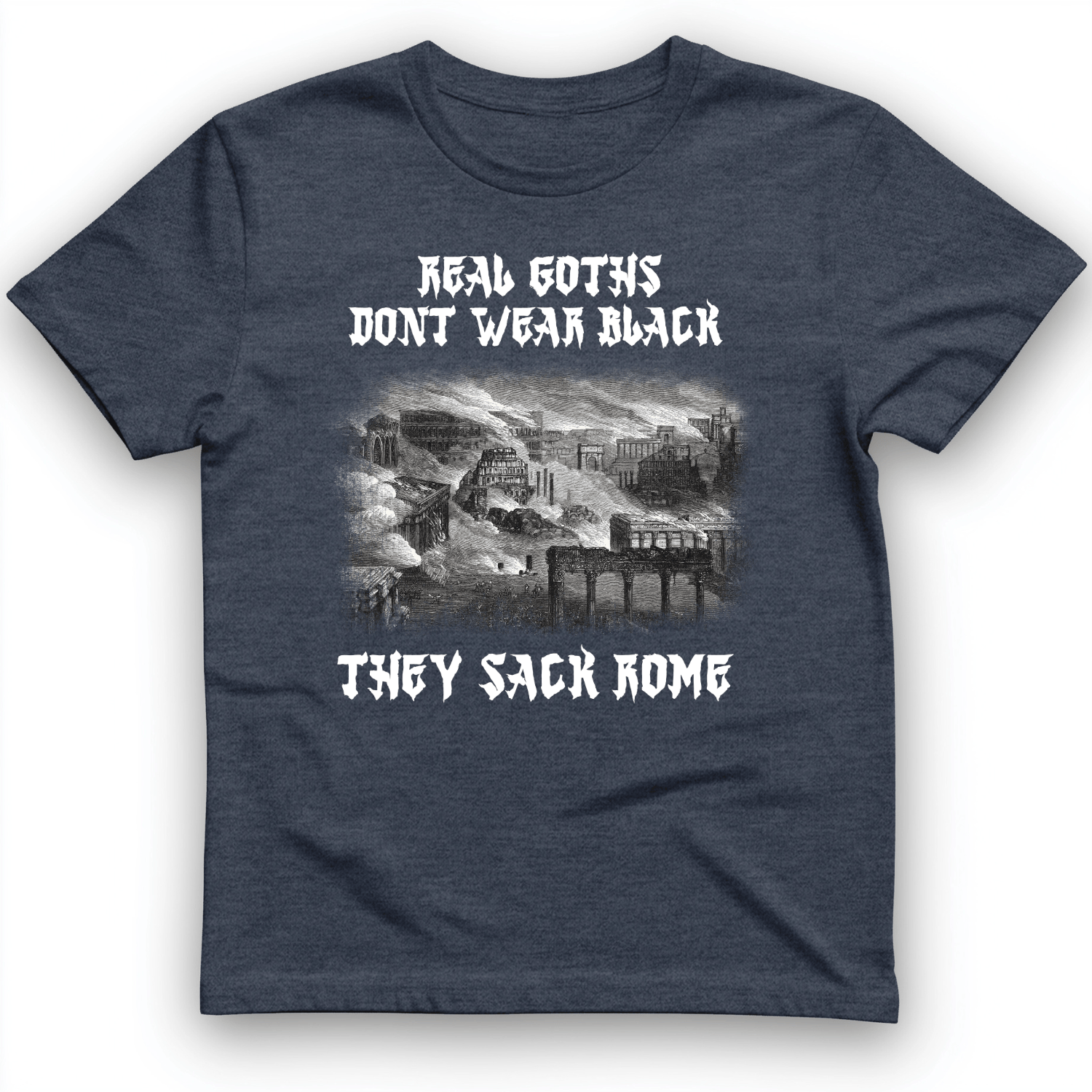 Real Goths T-Shirt Heather Navy / S