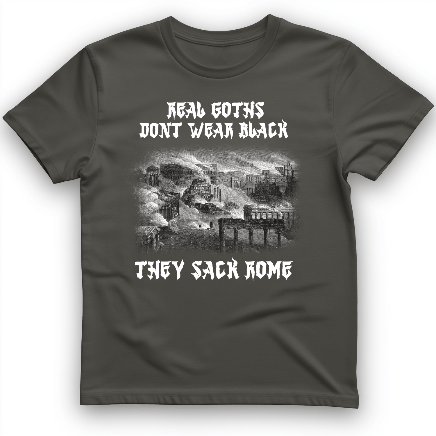 Real Goths T-Shirt Charcoal / S