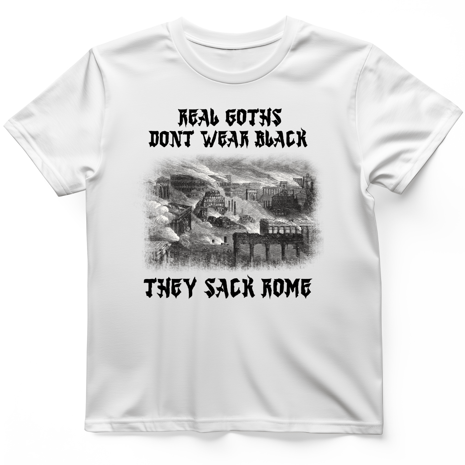 Real Goths T-Shirt White / S