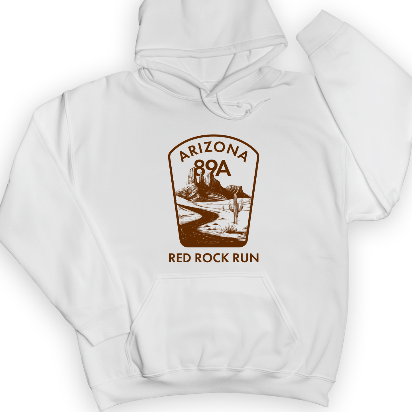 Red Rock Run Hoodie White / S