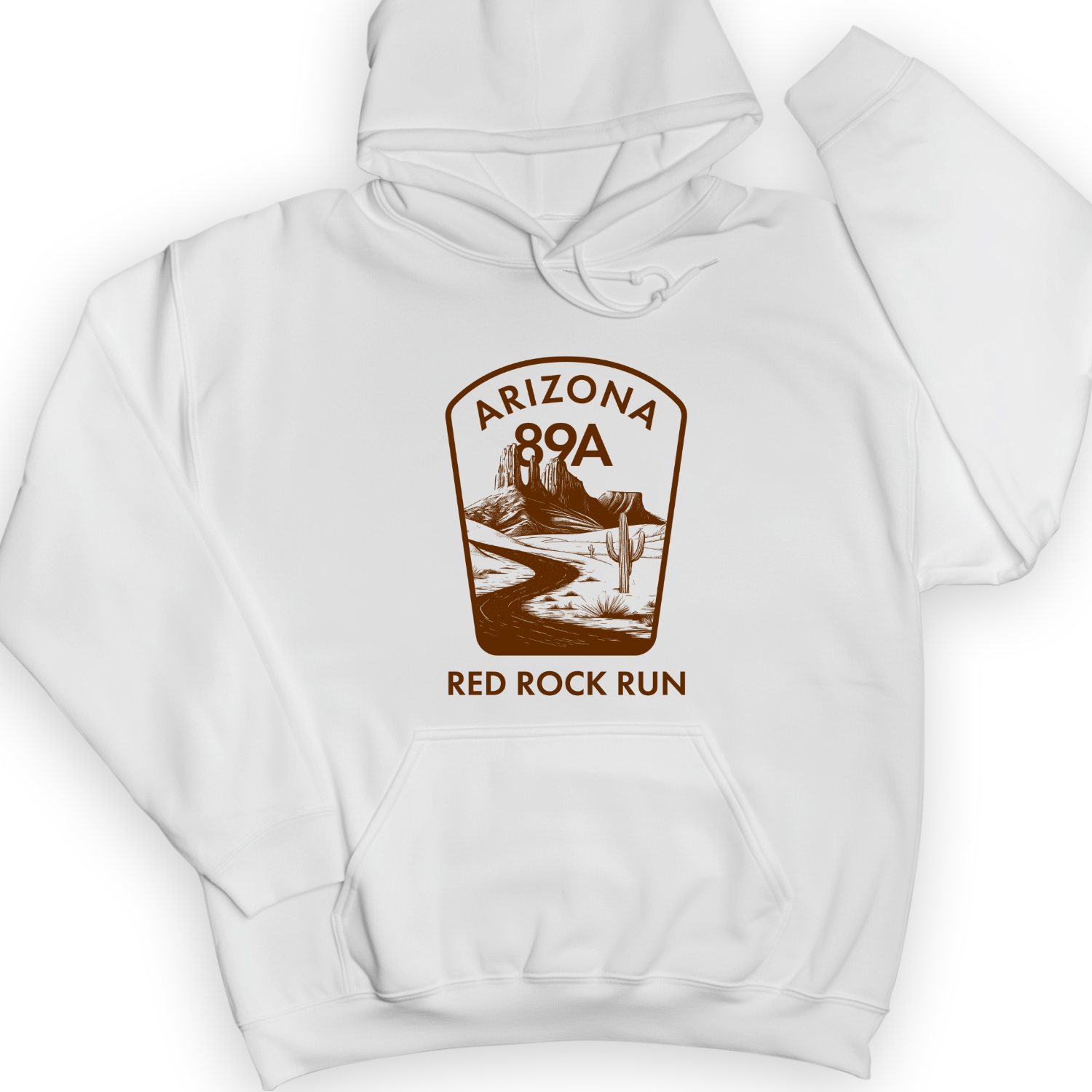 Red Rock Run Hoodie White / S