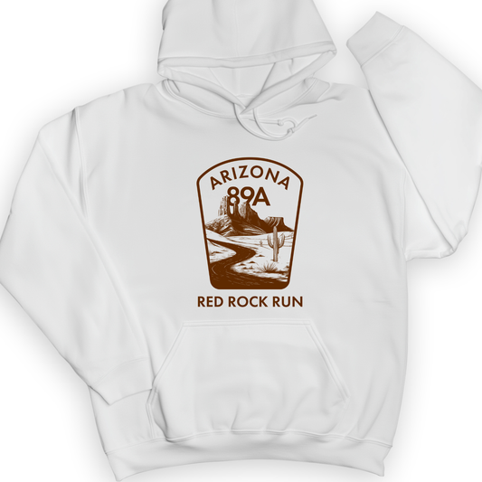 Red Rock Run Hoodie White / S